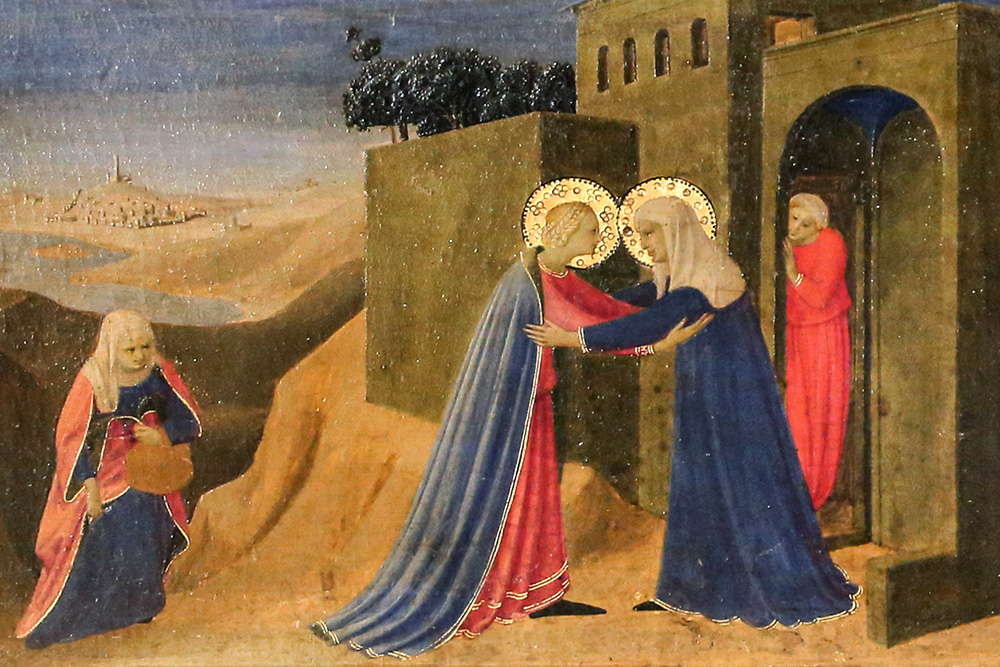 "Visitation," circa 1433-34 painting by Fra Angelico (Wikimedia Commons/Sailko)